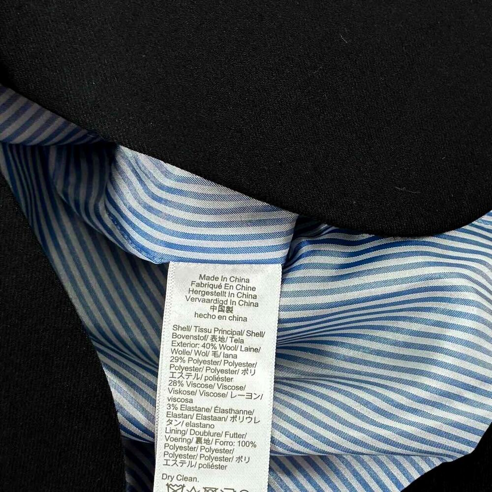 J. Crew Women's Black Wool Blend Original Schoolboy Blazer - Size 8 - Picture 10 of 10